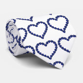 Gemstone Sapphire Blue Heart Stropdas (Opgerold)