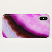 Gemstone-serie - Agate in Paars Case-Mate iPhone Case (Achterkant (horizontaal))