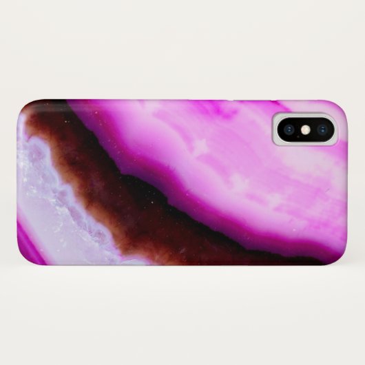 Gemstone-serie - Agate in Paars Case-Mate iPhone Case (Achterkant (horizontaal))