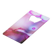 Gemstone-serie - Agate in Paars Creditkaart Flessenopener (Achterkant Gekanteld)