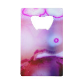 Gemstone-serie - Agate in Paars Creditkaart Flessenopener (Achterkant)