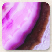 Gemstone-serie - Agate in Paars Onderzetter (Voorkant)