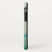 Gemstone-serie - gekrokken turquotering met groen Case-Mate iPhone case (Achterkant/links)