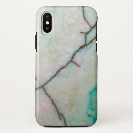 Gemstone-serie - gekrokken turquotering met groen Case-Mate iPhone case (Achterkant)