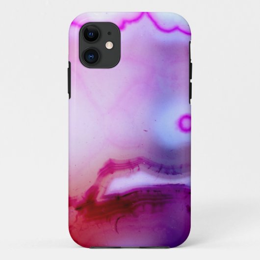 Gemstone-serie - Paars geagateerd met wit kwarts C Case-Mate iPhone Case (Achterkant)