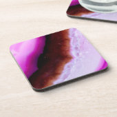 Gemstone-serie - Paars gewijs met kwarts Drankjes Onderzetter (Linkerzijde)