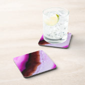 Gemstone-serie - Paars gewijs met kwarts Drankjes Onderzetter (Rechterzijde)