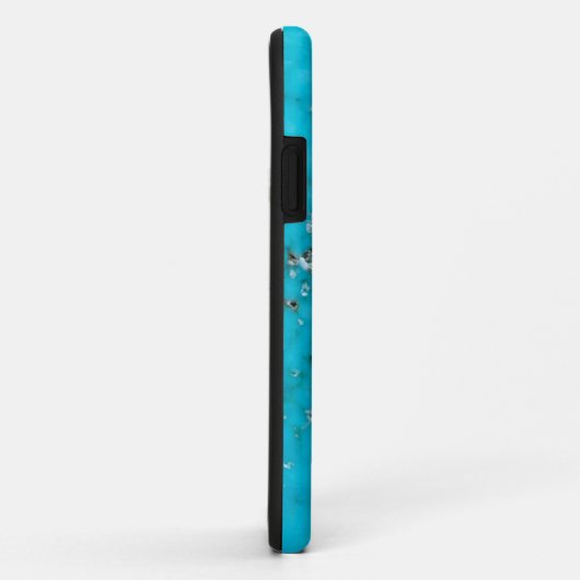 Gemstone-serie - Turquoise Hoesje-Mate iPhone Case (Achterkant/rechts)