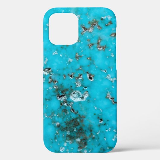 Gemstone-serie - Turquoise Hoesje-Mate iPhone Case (Achterkant)