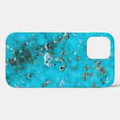 Gemstone-serie - Turquoise Hoesje-Mate iPhone Case (Achterkant (horizontaal))