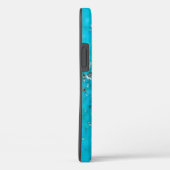 Gemstone-serie - Turquoise Hoesje-Mate iPhone Case (Achterkant / Rechts)
