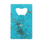 Gemstone Series - Turquoise Creditkaart Flessenopener (Achterkant)