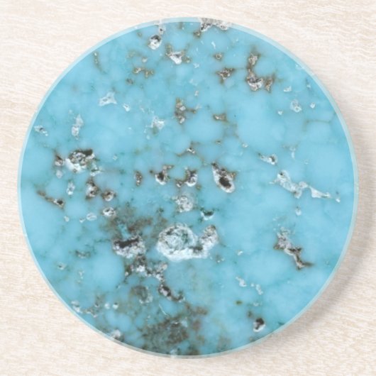Gemstone Series - Turquoise met natuurlijke gebrek Zandsteen Onderzetter (Voorkant)