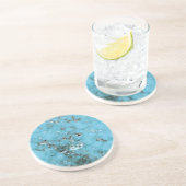 Gemstone Series - Turquoise met natuurlijke gebrek Zandsteen Onderzetter (Zijkant)