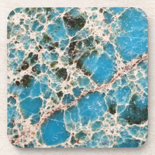 Gemstone Series - Turquoise Mosaic Bier Onderzetter (Voorkant)
