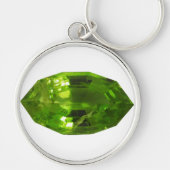 Gemstone Sleutelhanger Green Peridot (Voorkant)
