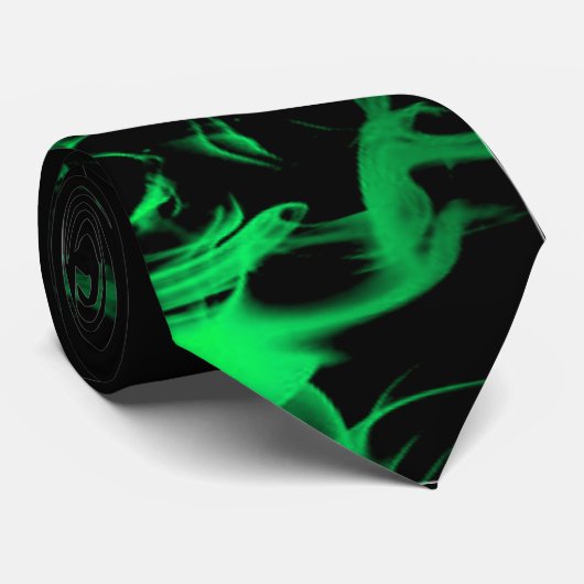 Gemstone Smoke - Emerald Green Stropdas (Opgerold)