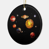 Gemstone Solar-systeem Keramisch Ornament (Links)