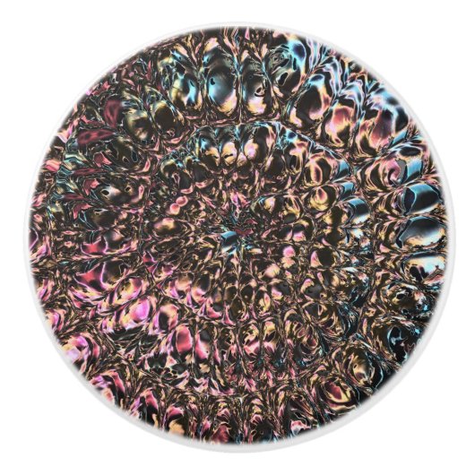 Gemstone Spiral Keramische Knop (Voorkant)