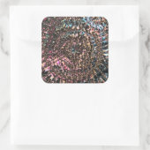 Gemstone Spiral Vierkante Sticker (Tas)
