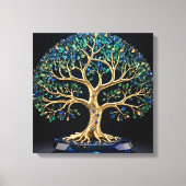 Gemstone Tree of Life Canvas Afdruk (Voorkant)