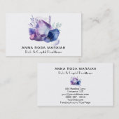 * Gemstone Waterverf Universe Reiki Crystal Gem Visitekaartje (Voorkant / Achterkant)