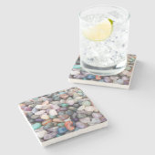 Gemstones Crystals Pebbles Stenen Onderzetter (Zijkant)