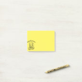 "Gemuetlichkeit" Post-it® Notes (Op bureau)
