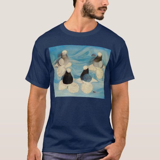 Gemufferde tumblers Vier T-shirt (Voorkant)