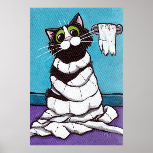 Gemummificeerd - Whimsical Cat Print (Voorkant)