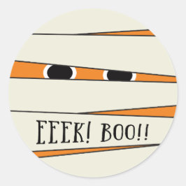 Gemummificeerde Halloween in Pompoen Sticker