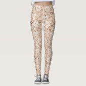 Gemusterd groen leggings (Voorkant)