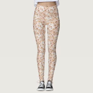 Gemusterd groen leggings