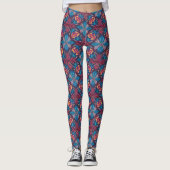 Gemusterd groen leggings (Voorkant)