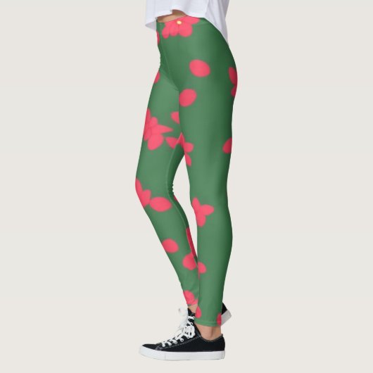 Gemusterd groen leggings (Links)