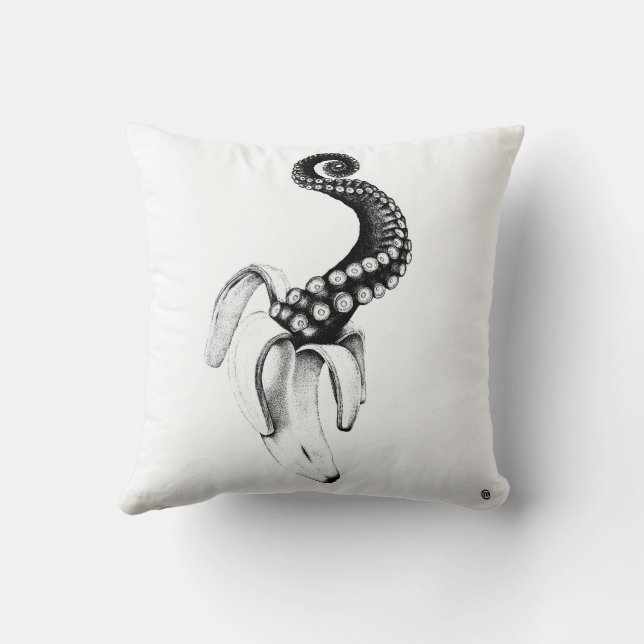 gemuteerde banaan kussen (Achterkant)