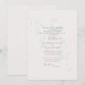 Gemuteerde eucalyptus Bord Blush Beide ouders brui Kaart (Voorkant / Achterkant)