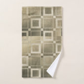 Gemuteerde gouden vierkantjes Modern geometrische  Bad Handdoek (Handdoek)