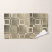 Gemuteerde gouden vierkantjes Modern geometrische  Bad Handdoek (Handdoek)