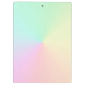 GeMuteerde gradiënt Ombre regenboogpasta esthetisc Klembord (Achterkant)