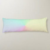 GeMuteerde gradiënt Ombre regenboogpasta esthetisc Lichaamskussen (Achterkant)