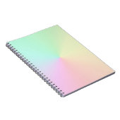 GeMuteerde gradiënt Ombre regenboogpasta esthetisc Notitieboek (Rechterzijde)