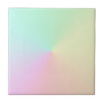 GeMuteerde gradiënt Ombre regenboogpasta esthetisc Tegeltje<br><div class="desc">Prachtige digitale waterverf roze paarse perzikgeel gemuteerd gradiëntformaat. Verloopgeschenk. Gepersonaliseerde Gradiëntgeschenken. Student dorm room gift in preppy pastelgradiëntkleuren.</div>