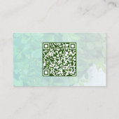 Gemuteerde Greenery met de Gepersonaliseerde Code Visitekaartje (Achterkant)