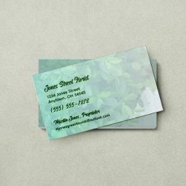 Gemuteerde Greenery met de Gepersonaliseerde Code  Visitekaartje