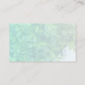 Gemuteerde Greenery met Gepersonaliseerde Tekst Visitekaartje (Achterkant)