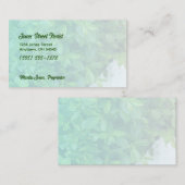 Gemuteerde Greenery met Gepersonaliseerde Tekst Visitekaartje (Voorkant / Achterkant)