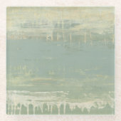 Gemuteerde horizon glazen onderzetter (Voorkant)