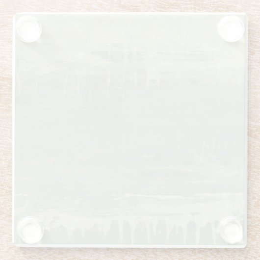 Gemuteerde horizon glazen onderzetter (Achterkant)