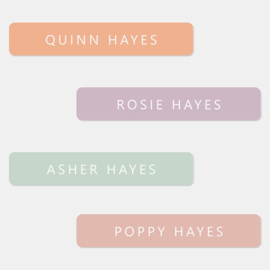 Gemuteerde labels voor pastelnamen (Groep)